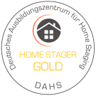Gold-Medaille als Home Stager des deutschen Ausbildungszentrum für Home Staging